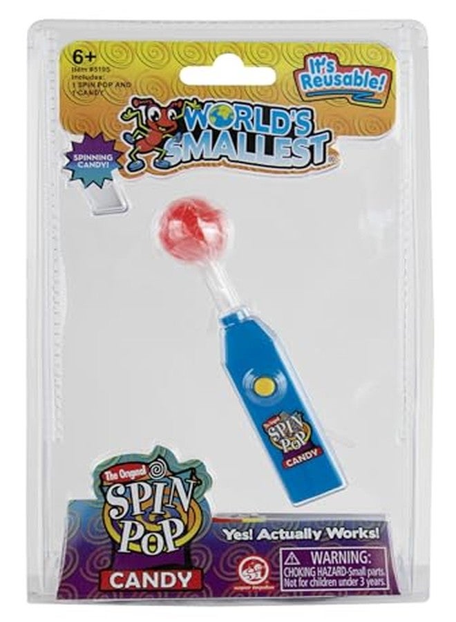 World's Smallest Spin Pop. Includes: 1 Spin Pop, 1 Candy Lollipop. Colors Selected at Random. - Image 3